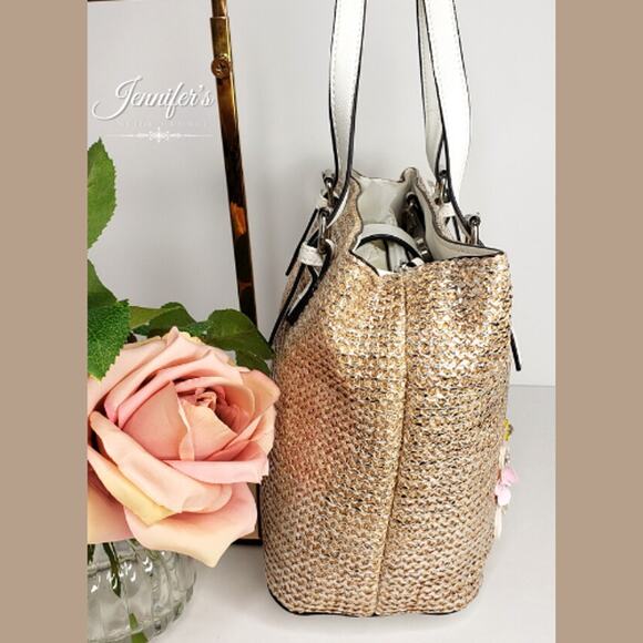 Liz Claiborne NWT Claudia Woven Mini Satchel - Picture 6 of 14